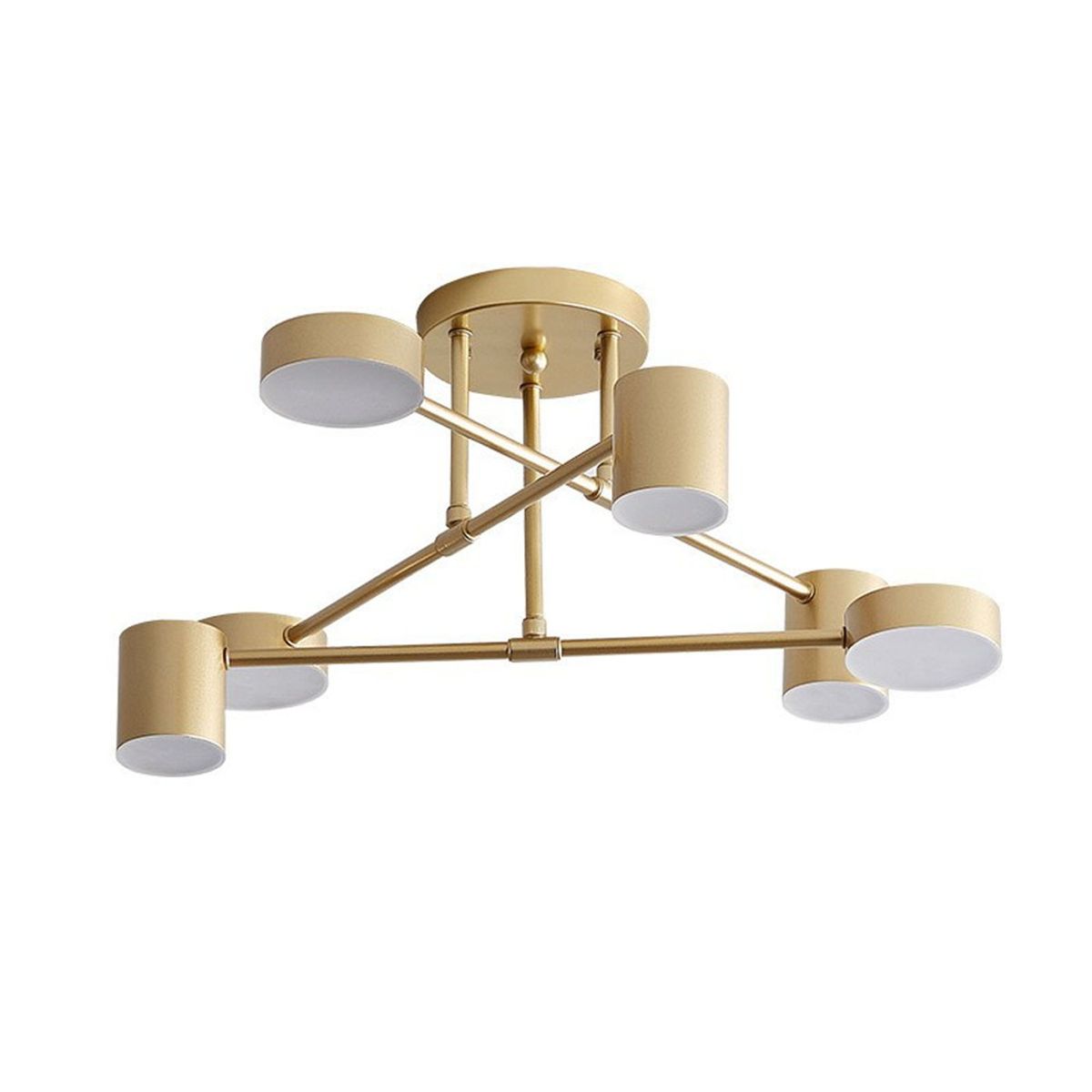 HOME NEAT - LED Lámpara de Techo Moderna Ø57cm 3 Colores - Dorado