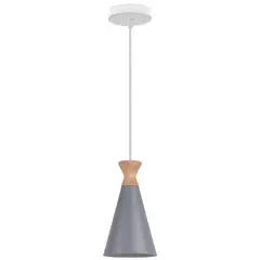 HOME NEAT - Lámparas colgante de techo nórdica metal e27 ø13cm Gris.
