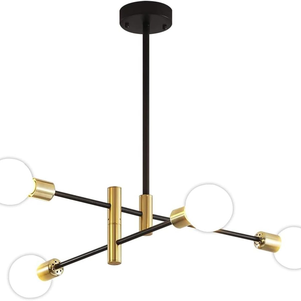 HOME NEAT - Lámpara de techo sputnik 4 brazos plafón e27 moderno