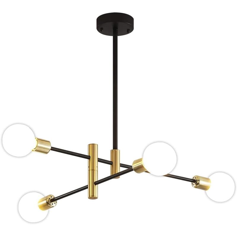 HOME NEAT - Lámpara de techo sputnik 4 brazos plafón e27 moderno.