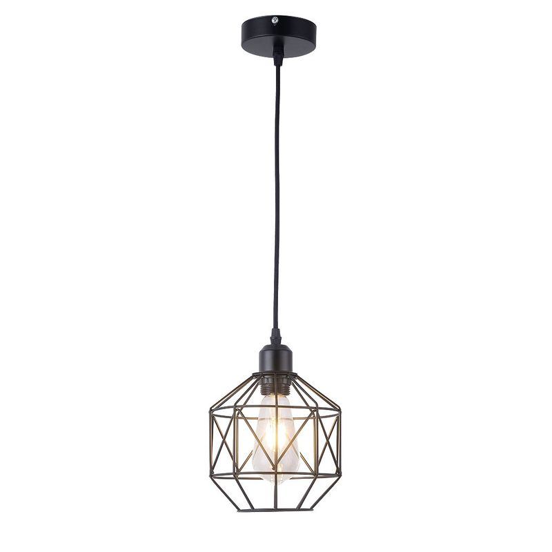 HOME NEAT - Lámpara colgante de techo vintage globo terráqueo E27 ø20cm Blanco.