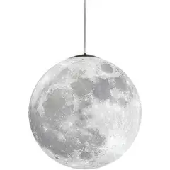 HOME NEAT - Lámparas colgantes de luna 3D lámpara de techo creativa LED E27.