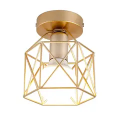 HOME NEAT - Lámpara de Techo Vintage - Dorado