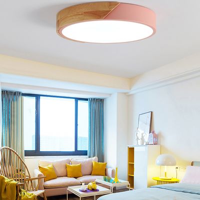 Imagen 2 del producto Led lámpara de techo moderna ø30cm redondo 3 colores rosa