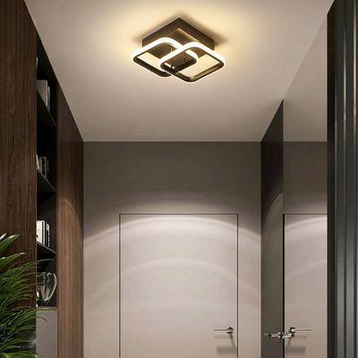 Imagen 2 del producto Lámpara de techo LED acrílica dos cuadrados - Negro