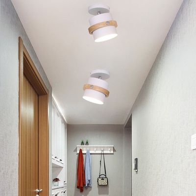 Imagen 2 del producto Lámpara de techo madera ø15cm nórdica blanco E27