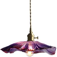 Lámpara Colgante de Techo Vidiro Lotus Leaf ø30cm - Púrpura