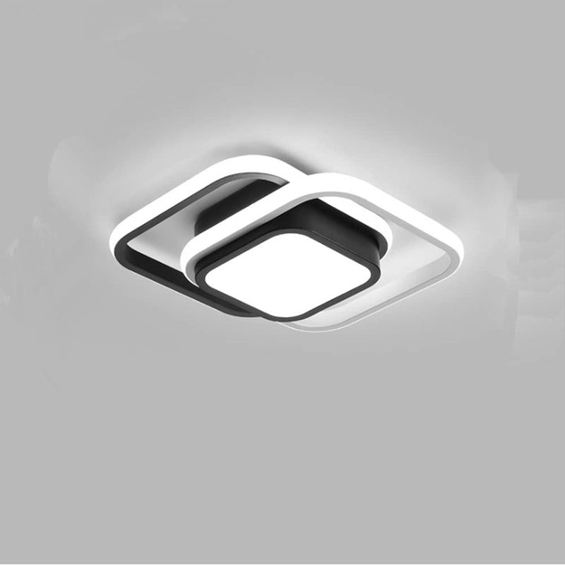 HOME NEAT - Lámparas de techo led acrílica moderno 26w 3 colores negro