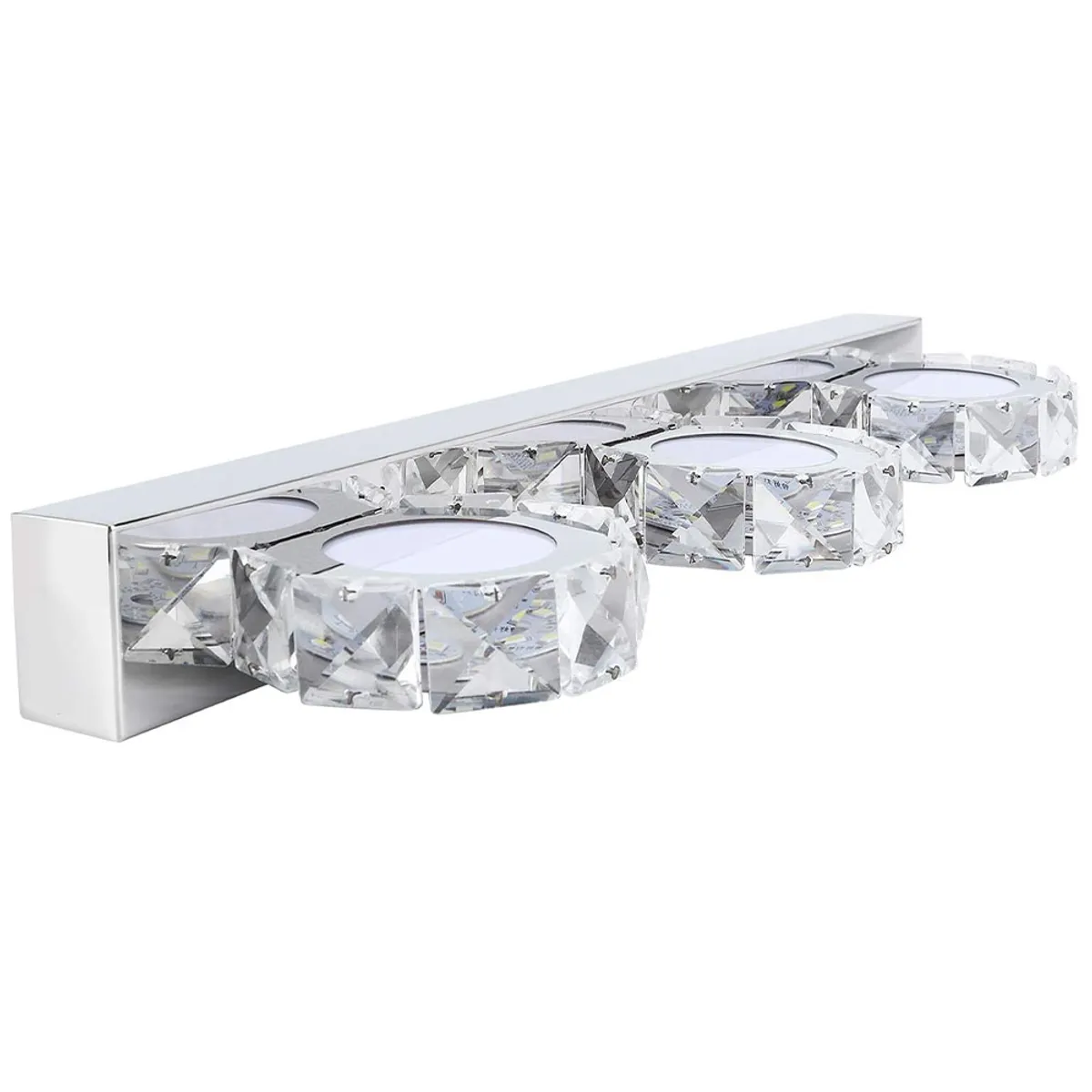 HOME NEAT - LED Lámpara de pared de Cristal Moderno para Espejo 46cm