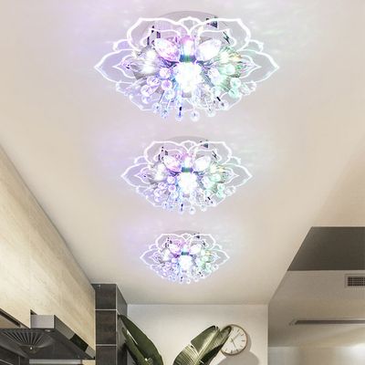 Imagen 2 del producto Lámparas de techo de cristal moderno forma de flor - Multicolor