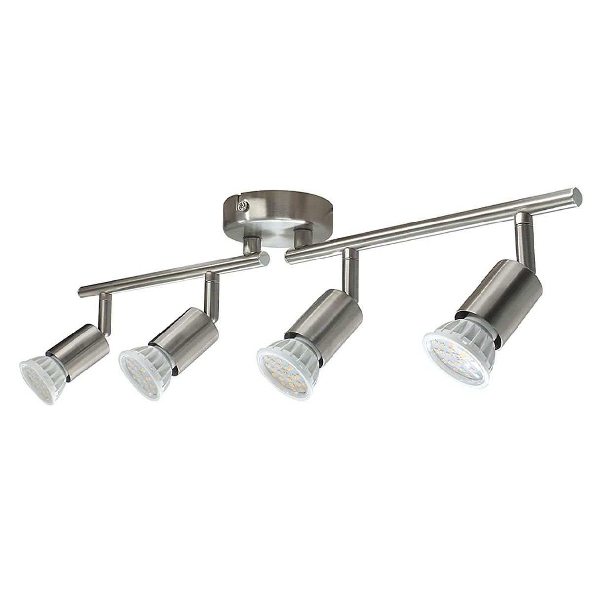 HOME NEAT - Barra meranti 4 luces GU10 nickel.