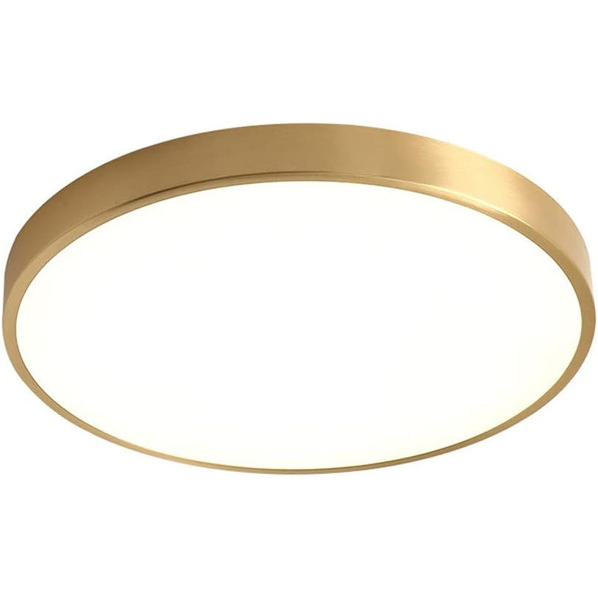 HOME NEAT - Lámpara de techo empotrado led madera redonda 3 Color 24w Oro