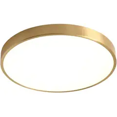 HOME NEAT - Lámpara de techo empotrado led madera redonda blanco frio 24w blanco