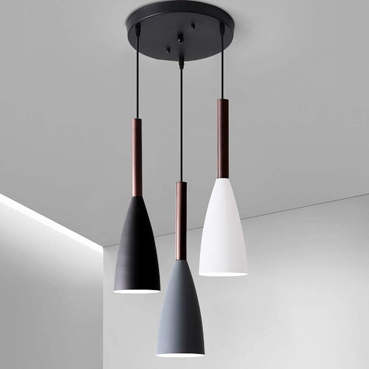 HOME NEAT - Lámpara Techo Colgante Moderno 3 Luces E27