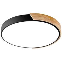 Led lámpara de techo moderna ø40cm 3 colores para habitacion negro