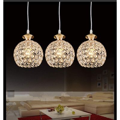 Imagen 2 del producto Lámpara colgante de cristal led lámpara de techo ø14cm oro