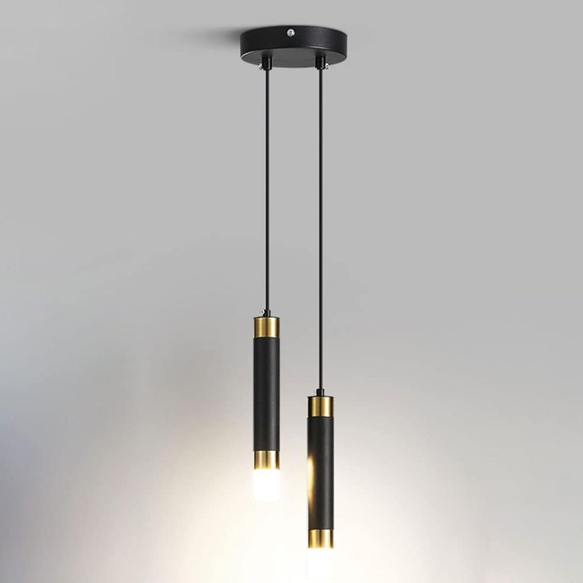 HOME NEAT - Lámpara de techo LED 2 luces 3 Color