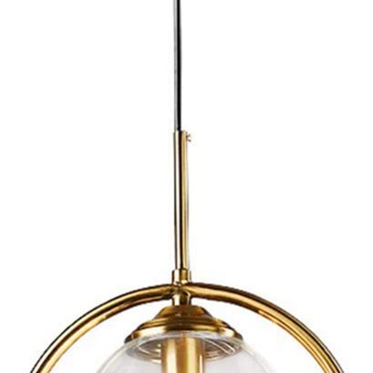 HOME NEAT - Lámpara colgante techo vintage con pantalla de bola vidrio e27 claro