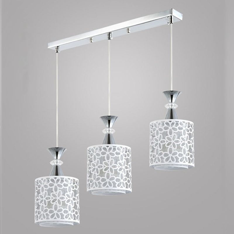 HOME NEAT - Lámpara Colgante de techo Modern Flor Hueca 3 luces E27