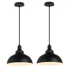HOME NEAT - 2 Unidades lámpara colgantes de techo vintage E27 ø29cm