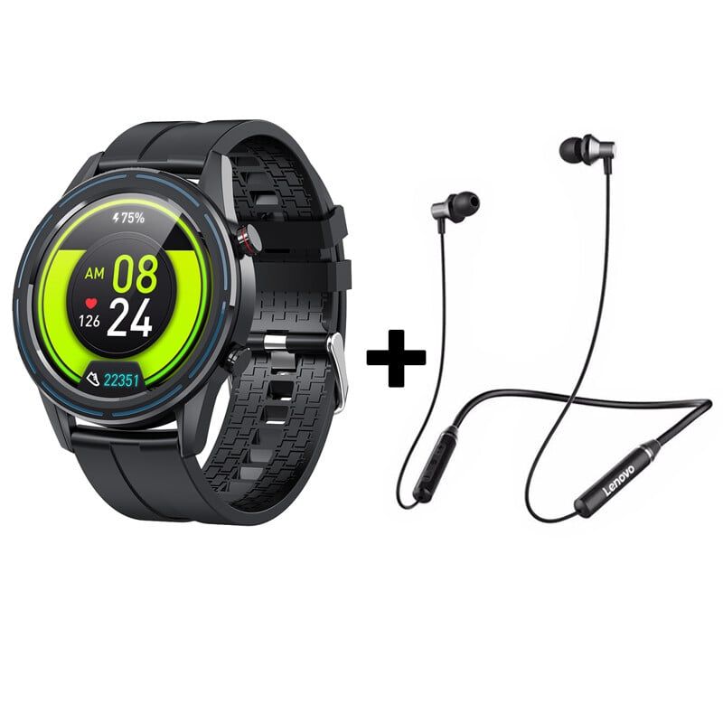 LENOVO - Audífonos Bluetooth Lenovo HE05 y Reloj Inteligente KUMI GT3