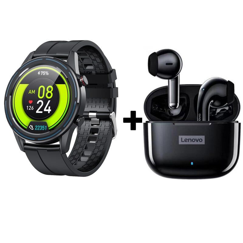 LENOVO - Audífonos Bluetooth Lenovo LP40 PRO y Reloj Inteligente KUMI GT3