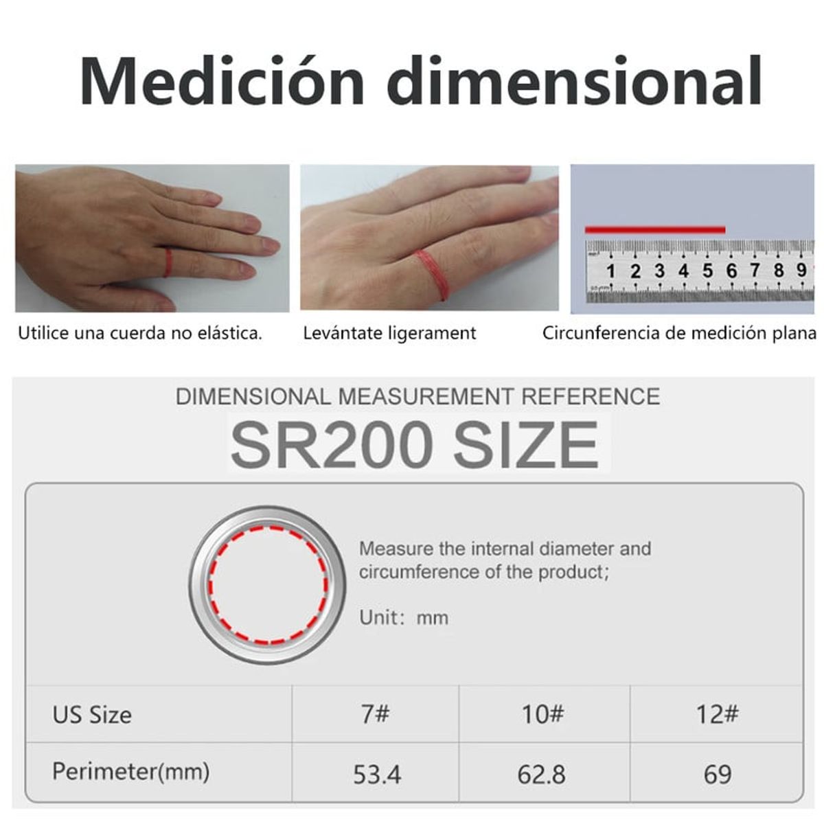 LIGE - Anillo inteligente con pulsómetro y oxímetro  Dorado  - Talla 7