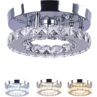 Lámpara de techo de cristal Led moderna 3 Colores para habitacion