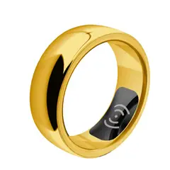 LIGE - Anillo inteligente con pulsómetro y oxímetro Dorado - Talla 12