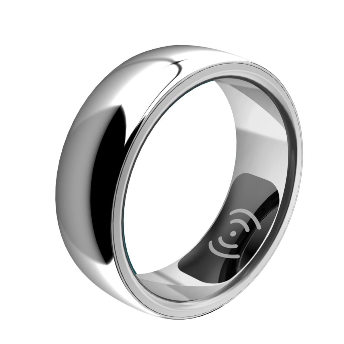 LIGE - Anillo inteligente con pulsómetro y oxímetro  Plata  - Talla 10