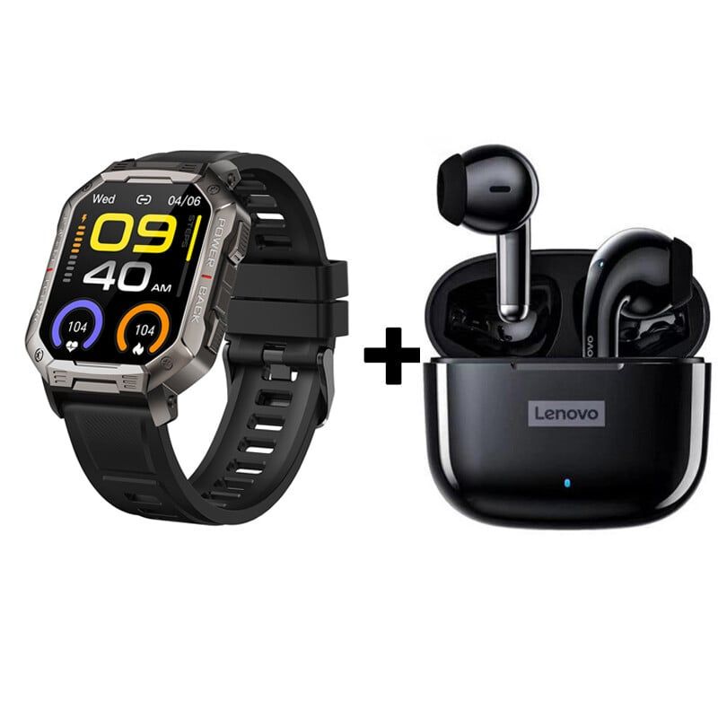 LENOVO - Audífonos Bluetooth Lenovo LP40 PRO y Reloj Inteligente NX3