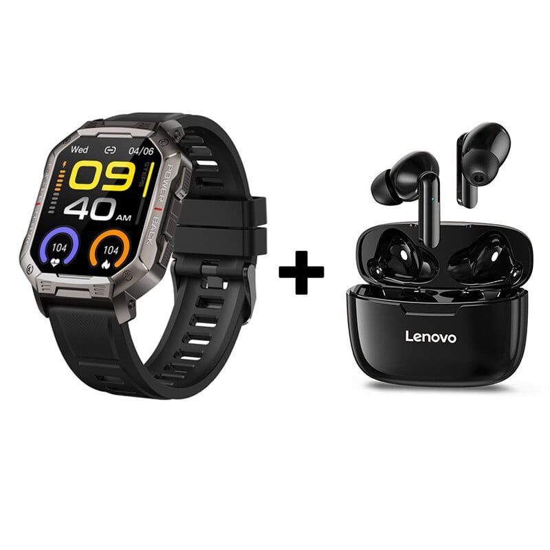 LENOVO - Audífonos Bluetooth Lenovo XT90 y Reloj Inteligente Smart Watch NX3