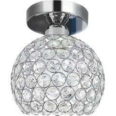 HOME NEAT - Home-neat moderna lámpara de techo cristal con sombra hierro ø15cm