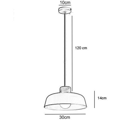 Imagen 2 del producto Lámpara de colgante de metal madera redonda moderna nórdica e27