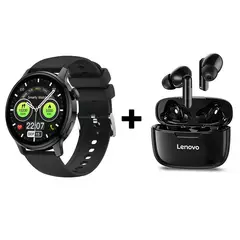 LENOVO - Audífonos Bluetooth XT90 y Reloj Inteligente Smart Watch S46