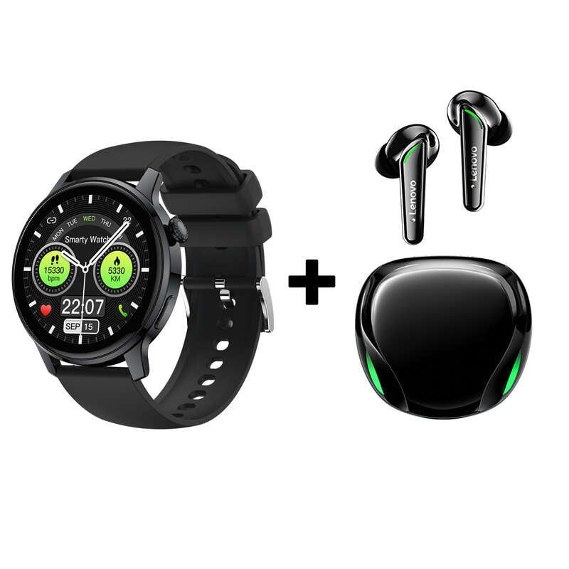 LENOVO - Audífonos Bluetooth Lenovo XT92 y Reloj Inteligente Smart Watch S46
