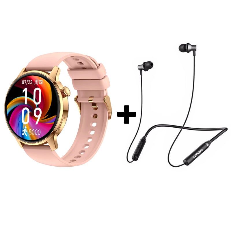LENOVO - Audífonos Bluetooth Lenovo HE05 y Reloj Inteligente Smart Watch S46