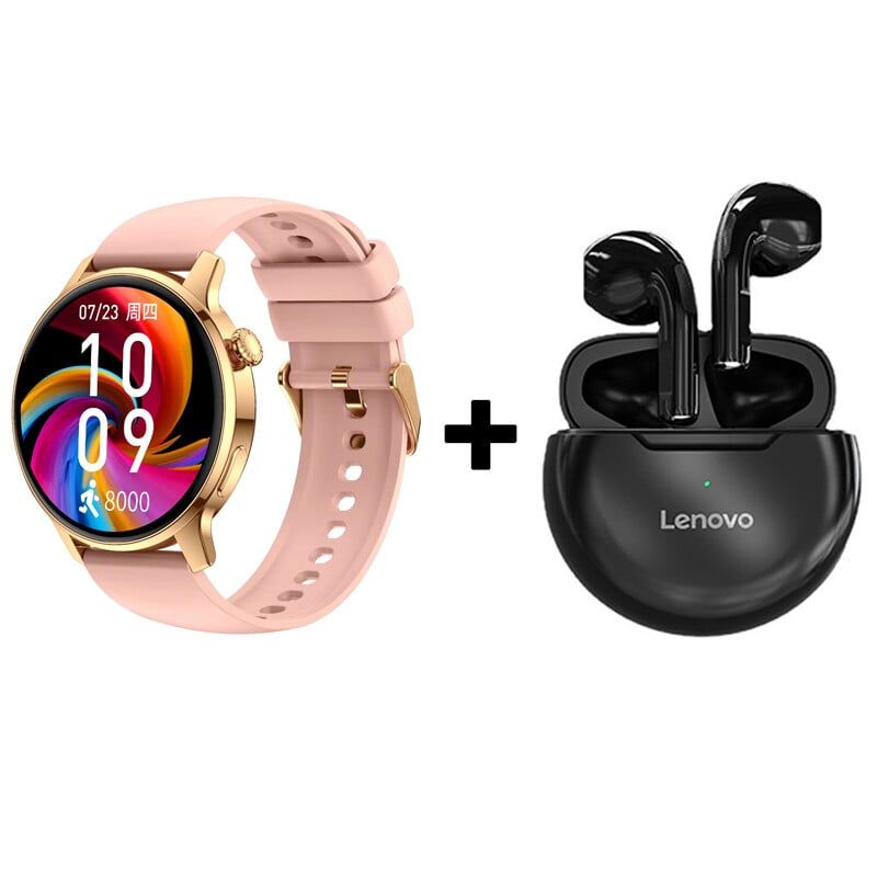 LENOVO - Audífonos Bluetooth Lenovo HT38 y Reloj Inteligente Smart Watch S46