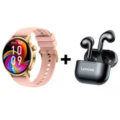 LENOVO - Audífonos Bluetooth LP40 y Reloj Inteligente Smart Watch S46