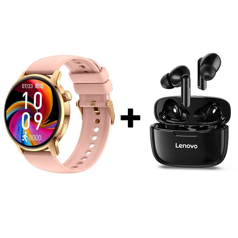 LENOVO - Audífonos Bluetooth Lenovo XT90 y Reloj Inteligente Smart Watch S46