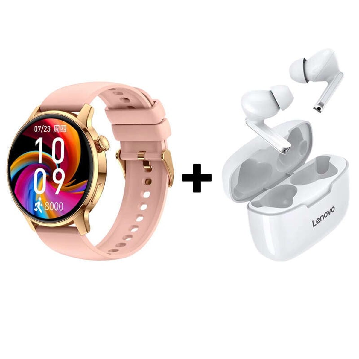 LENOVO - Audífonos Bluetooth Lenovo XT90 y Reloj Inteligente Smart Watch S46