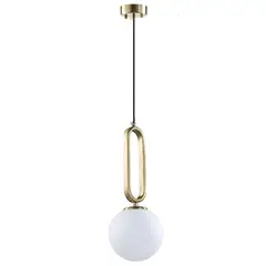 HOME NEAT - Lámpara colgante de bola de cristal moderna luz de techo interior oro