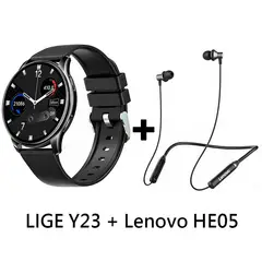 LENOVO - Audífonos Bluetooth HE05 y Reloj Inteligente Smart Watch Y23