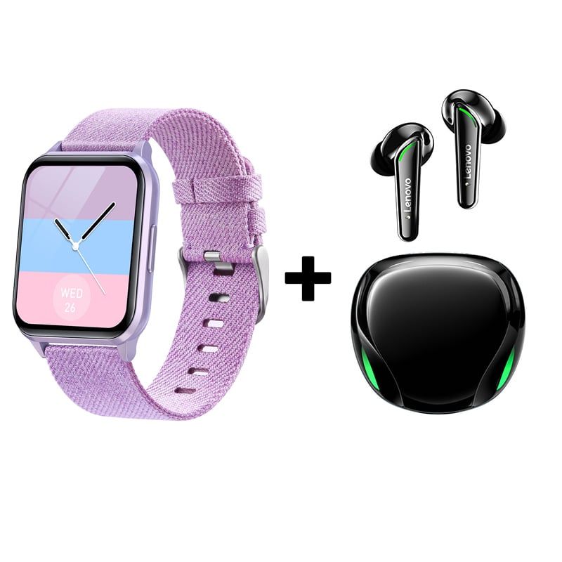 LENOVO - Audífonos Bluetooth Lenovo XT92 y Reloj Inteligente Smart Watch Y79
