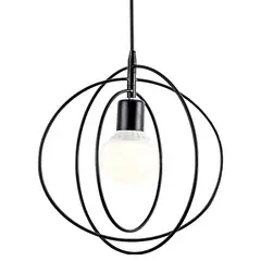 HOME NEAT - Lámpara colgante de techo industrial vintage retro E27 luz Negro