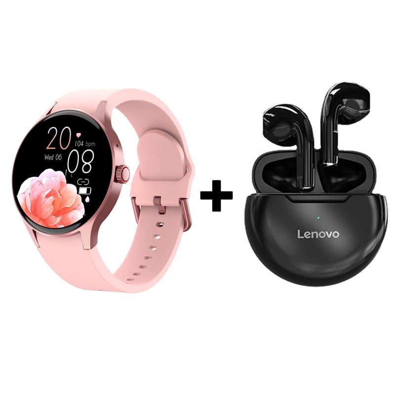 LENOVO - Audífonos Bluetooth Lenovo HT38 y Reloj Inteligente Smart Watch Y80