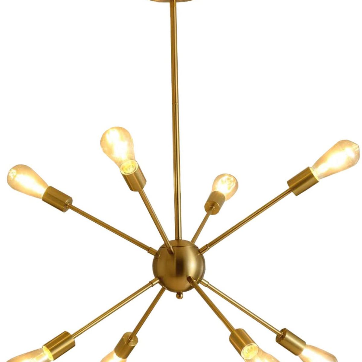 HOME NEAT - Moderno iluminación colgante bolas lámparas con 8 luces e27 color oro.