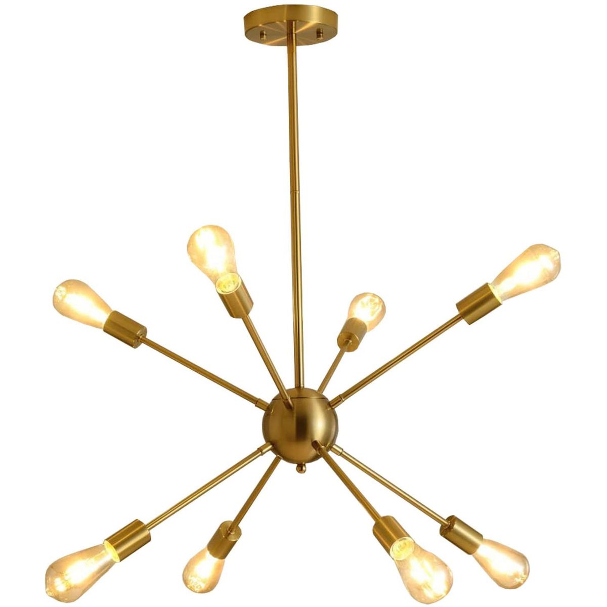 HOME NEAT - Moderno iluminación colgante bolas lámparas con 8 luces e27 color oro.