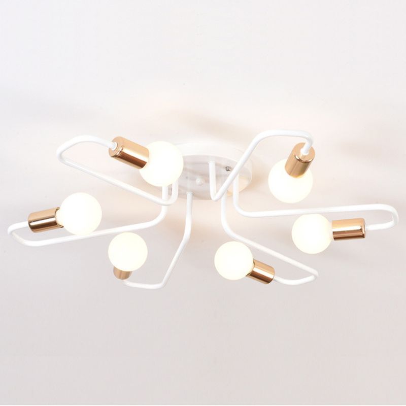 HOME NEAT - Industrial lámpara de techo retro lámpara colgante 6 luces e27