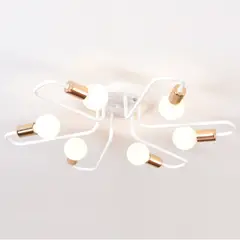 HOME NEAT - Industrial lámpara de techo retro lámpara colgante 6 luces e27